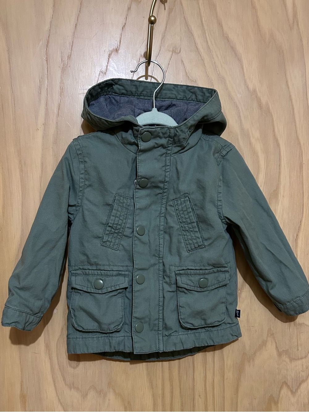 Baby B'gosh Hooded Utility Jacket - Olive